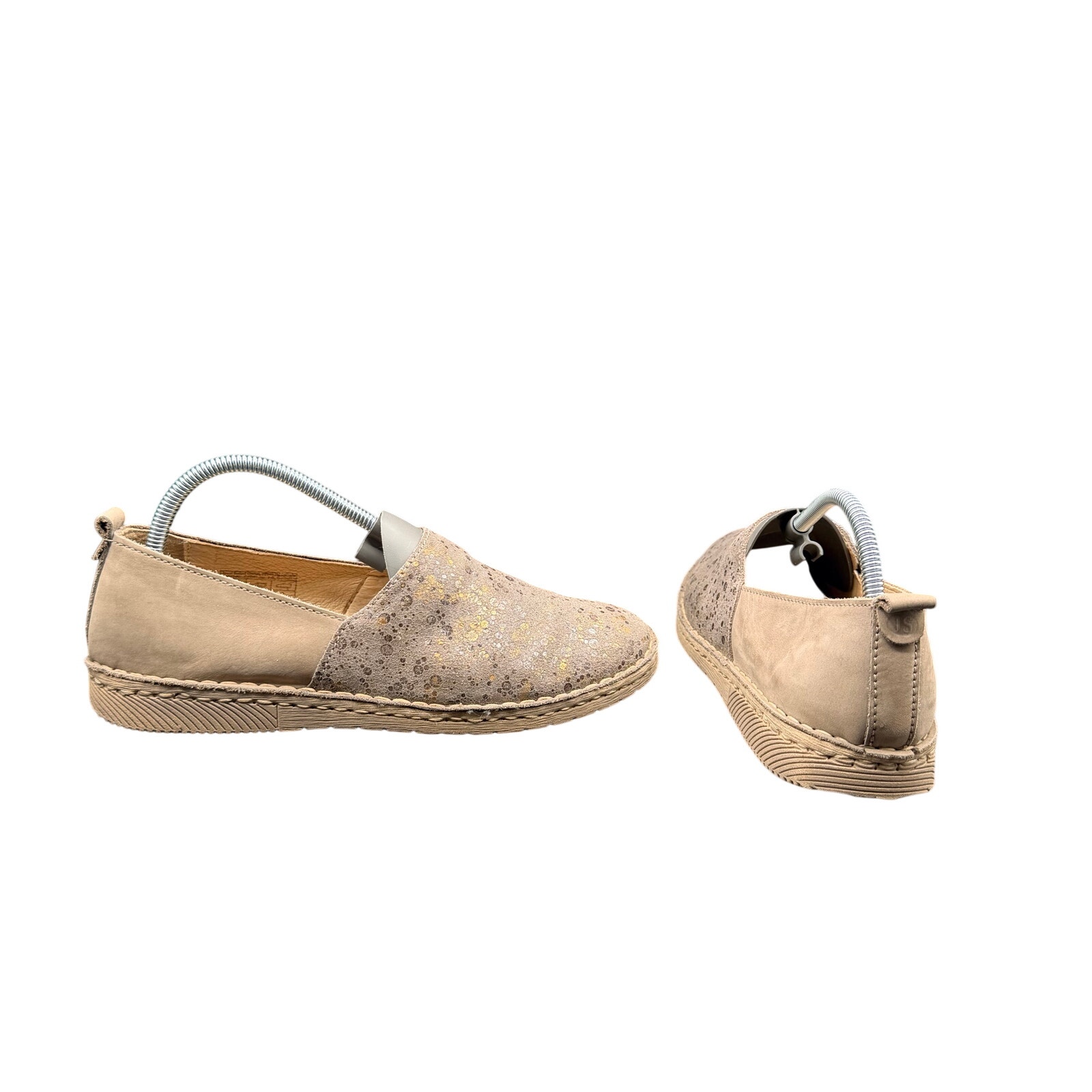 Josef Seibel Eu 37 Us 6.5 Taupe Suede Slip On Comfort Shoes